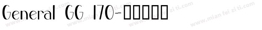 General GG 170字体转换